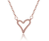 Sterling silver heart-shaped jewelry