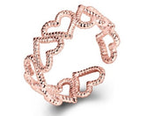 Sterling silver heart-shaped jewelry